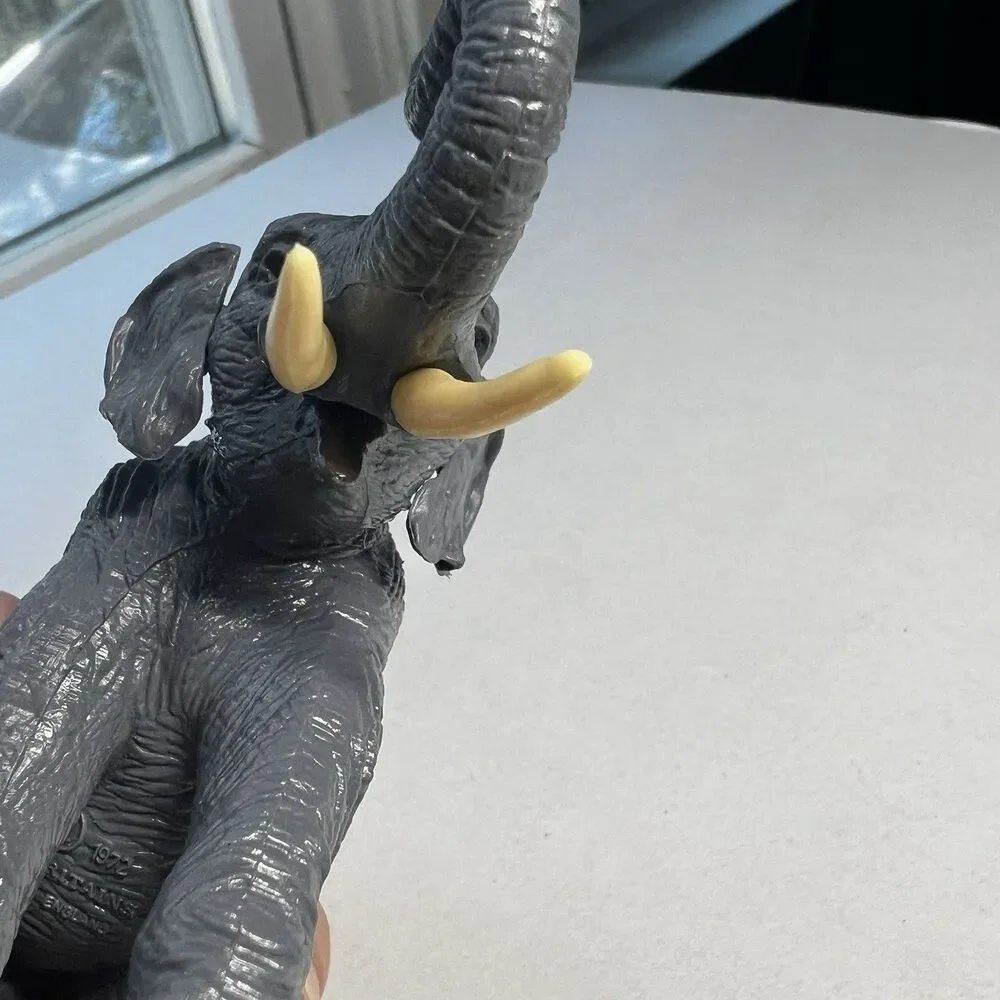 Vintage 1972 Britains Ltd Zoo Asian Elephant Figure Made in England